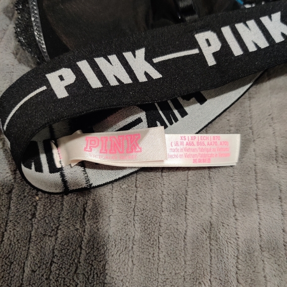 LAST CHANCE Like New PINK logo lace bralette - Picture 3 of 3